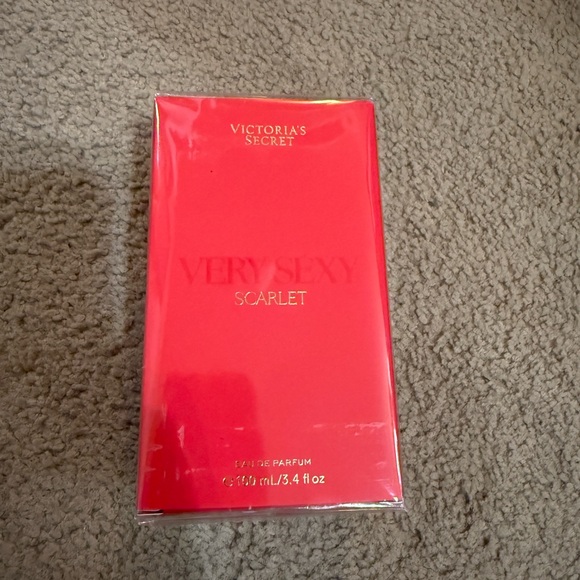 Victoria's Secret Other - Victoria's Secret Scarlet Red Perfume Box with Gold Foil Text